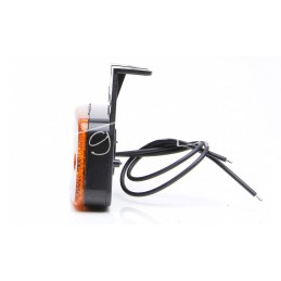 Šoninis gabaritinis žibintas W158 12V/24V atsparus vandeniui IP68 LED oranžinis dvigubas neoninis su laidu - 1138