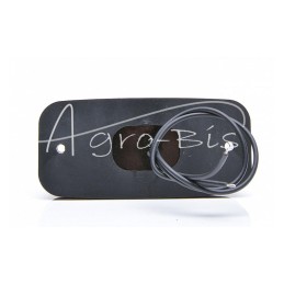 Šoninis gabaritinis žibintas W158 12V/24V atsparus vandeniui IP68 LED oranžinis dvigubas neoninis su laidu - 1138