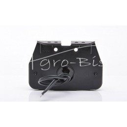 Priekinis gabaritinis žibintas W158 12V/24V atsparus vandeniui IP68 LED baltas dvigubas neoninis su laidu - 1140