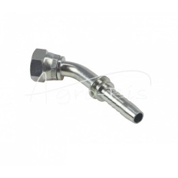 Metrinis kampinis užspaudžiamas antgalis, vidinis sriegis DKOL 45° DN08 08L M14x1.5 HYDRAL - DKOL45DN08M14x1,5H