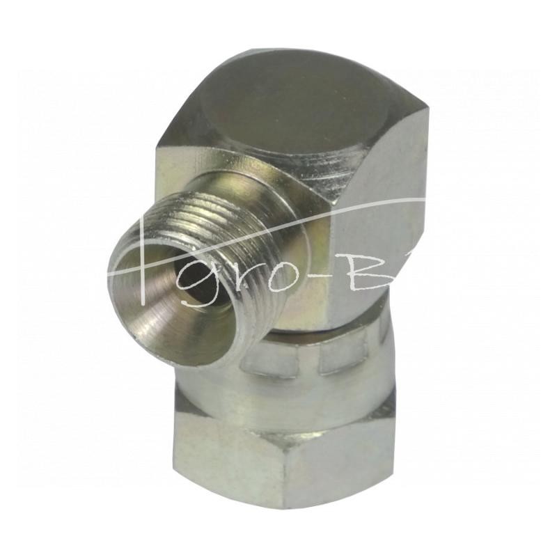 Hidraulinė alkūnė 90 AB M18x1.5 - 3/8" seno tipo kūgis be O formos žiedo - HS330