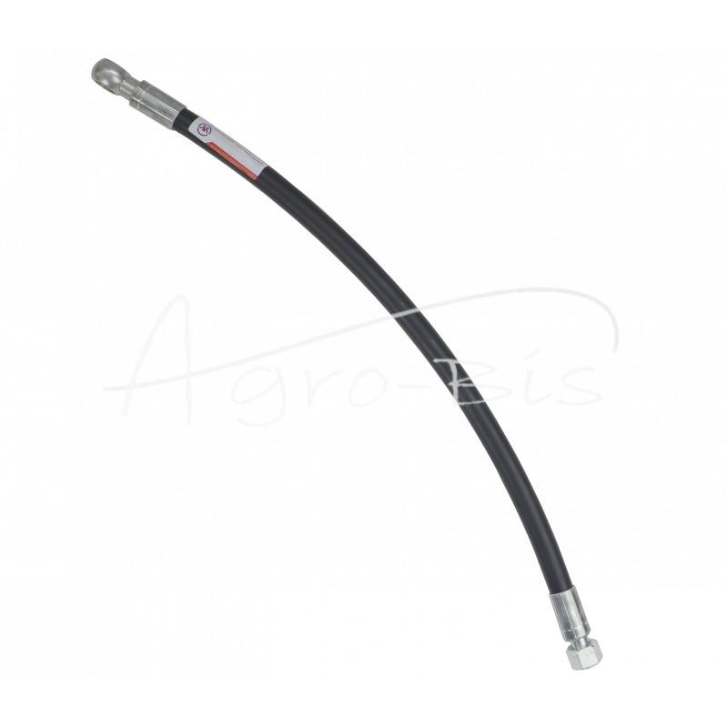 Hidraulinė žarna DN10 350bar vidinis sriegis M18x1.5 tiesi / su kilpele RNM 16x1.5, L-560mm DN10-2SN PZL-HYDRAL - AO-10-560/2SN