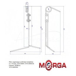 Pilnas dvigubas grėbimo pirštas I 3074140091 3074140081M Famarol milteliniu būdu dažytas MORGA - 3074140090M