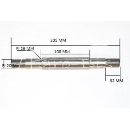 Kultivatoriaus rato ašis ilga 26 M20x1.5 - 1417040072