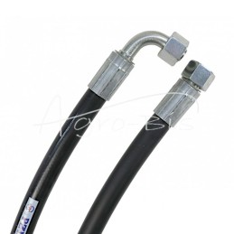 Hidraulinės žarnos sriegis M18x1.5 tiesus - alkūninis L-600mm DN10-2SN 33MPa PZL HYDRAL - AA90AX600H