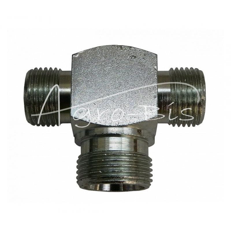 Hidraulinė jungtis – trišakis M18x1.5 - M22x1.5 - M18x1.5 12L/15L/12L - HS11