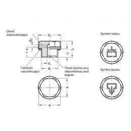 Srieginis metrinis hidraulinis kištukas M16x1.5 aliuminis - GN742-22-M16X1,5