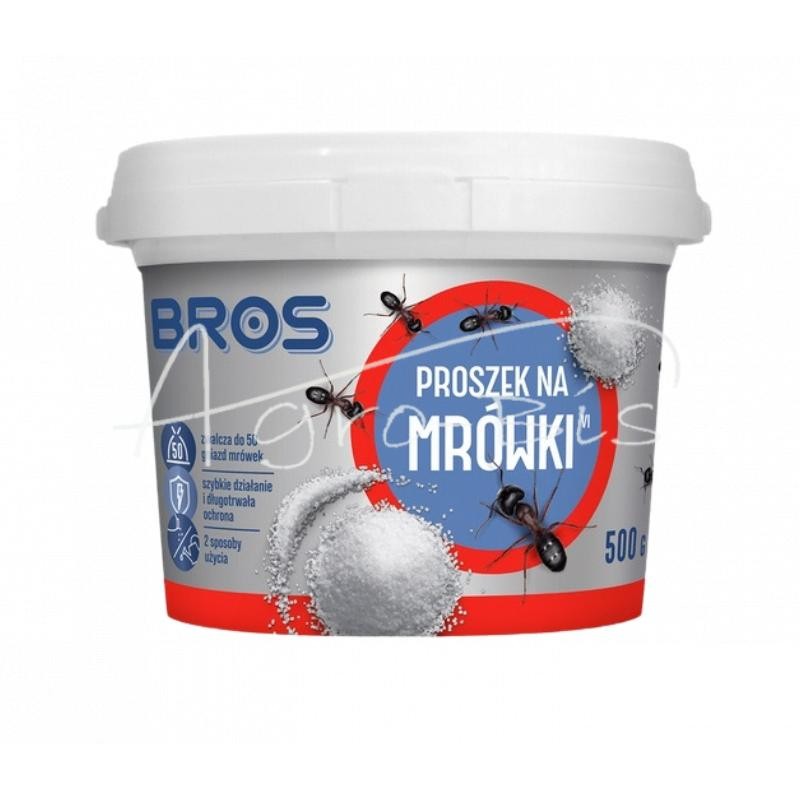 Balti milteliai nuo sodo skruzdžių, 500 g, „Mrówkofon Bros“. - 396B