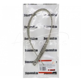 Įžeminimo vielos tinklas FI-8mm ilgio 420mm vario pynimas universalus nikeliuotas aukščiausios kokybės ELMOT - PM420PEL