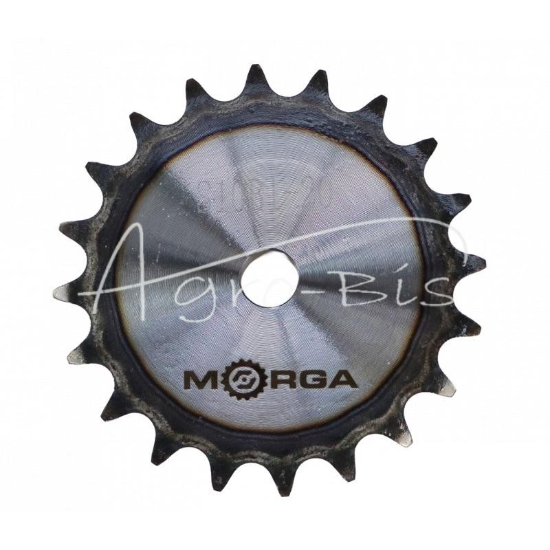 Grūdinto grandinės žvaigriovelis su flanšu, stebule 10B-1 Z-20 išorinis skersmuo - 108,4 mm MORGA - S10B120M