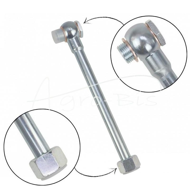 Tiesus vamzdis FI-15 su 18 mm kilpa, ilgis 200 mm HYDRAL - L-200.15PH