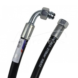 Hidraulinė žarna 275 barų sriegis M22x1.5 tiesi - alkūnė L-500mm DN12-2SN 27.5MPa PZL HYDRAL - AK-13-500/2SNH