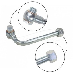 90 laipsnių kampu išlenktas vamzdis FI-15 su 18 mm kilpa, ilgis 200 mm HYDRAL - L-200.15KH 90