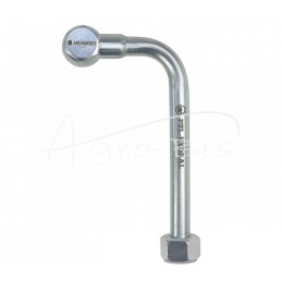 90 laipsnių kampu išlenktas vamzdis FI-15 su 18 mm kilpa, ilgis 200 mm HYDRAL - L-200.15KH 90