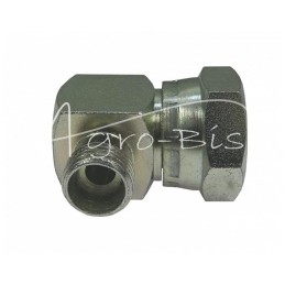 Hidraulinė jungtis - alkūnė 90 AB M24x1.5 - M16x1.5 16S/10L seno tipo kūgis be O formos žiedo - HS306