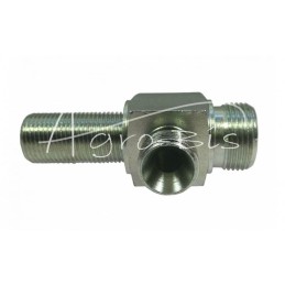 Jungtis - hidraulinė jungtis - 3/8" pertvarinis trišakis 3/8" - M22x1.5 15L - HS32