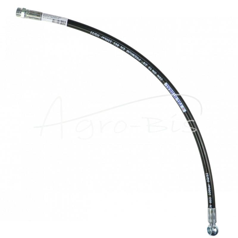 Hidraulinė žarna 330 bar išorinis sriegis M22x1.5 tiesi / su kilpele RNR P01 3/8 L-760mm DN10-2SN - AO-10-760/2SNH