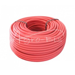 Suvirinimo užvedimo kabelis, akumuliatoriaus kabelis 1x25 gumuotas - lankstus raudonas Premium ELMOT , parduodamas metrais - KAB