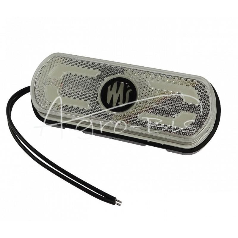 W240 12V/24V LED kombinuotas žibintas, gabaritinis ir posūkių rodiklis, su šviesos projektavimo ant žemės funkcija, automobilio 