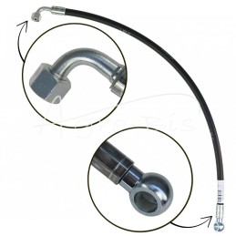 Hidraulinė žarna DN10 330bar alkūnė DKOL 90 DN10 M18X1.5 12L / kilpa RNM DN10 D18 L-850mm DN10-2SN PZL-HYDRAL - KO-10-850/2SNH