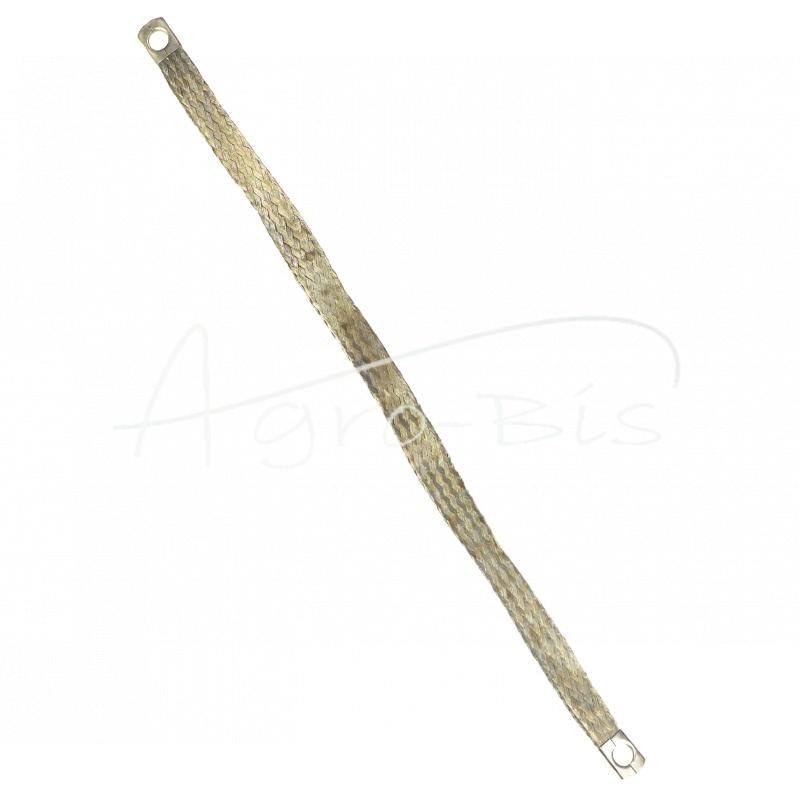 Įžeminimo vielos tinklas FI-10mm ilgio 450mm vario pynimas universalus nikeliuotas aukščiausios kokybės ELMOT - PM450PEL