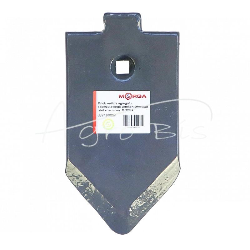 Lemken Smaragd ražienų kultivatoriaus noragėlio antgalis, silikoninis plienas, MORGA - 3374388KM