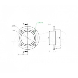 I dangtelis su skyle „Cyklop T-214 Rolmus“ krautuvo hidraulinio siurblio pavaros krumpliaračiui - 721406009