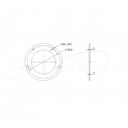 Lakštinio metalo atraminė plokštė Ursus C-385 Poland pavarų dėžei - 80121057