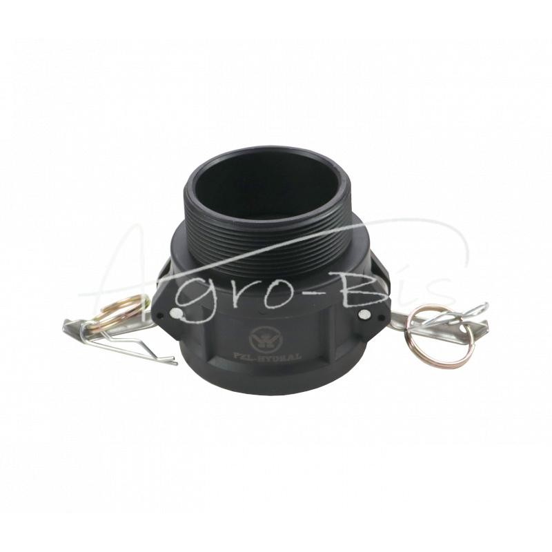 Camlock jungties lizdas, B tipo, polipropilenas, PP, 2 1/2" x 63 mm, PZL HYDRAL - ZCPB63H