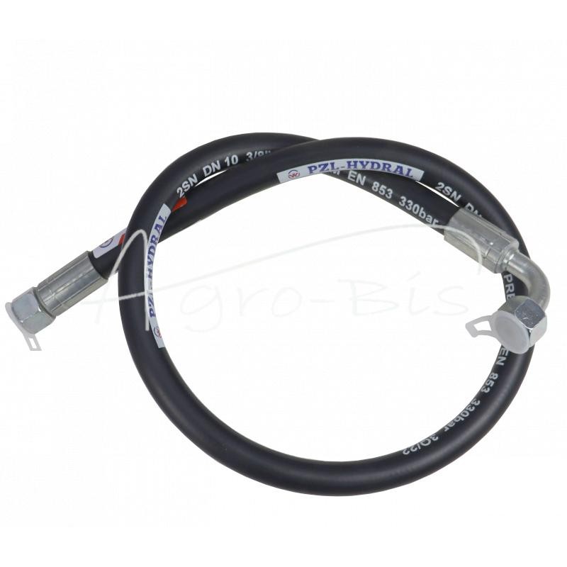 Hidraulinė žarna DN10 330bar vidinis sriegis M22x1.5 tiesi / alkūnė DKOL 90 DN10 M18X1.5 12L, L-900mm DN10-2SN PZL-HYDRAL - AK-1