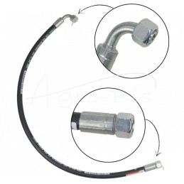 Hidraulinė žarna DN10 330bar vidinis sriegis M22x1.5 tiesi / alkūnė DKOL 90 DN10 M18X1.5 12L, L-900mm DN10-2SN PZL-HYDRAL - AK-1