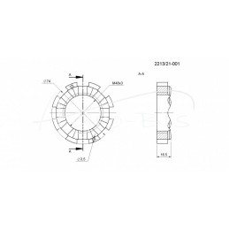 Speciali veržlė „Rolmus“ mėšlo kratytuvo spyruoklinei sankabai - 221321001