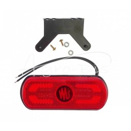 W240 12V/24V LED kombinuotas žibintas su šviesos projektavimo ant žemės funkcija, automobilio kontūras, atsparus vandeniui, gali