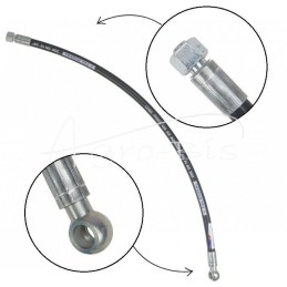 Hidraulinė žarna DN10 350bar vidinis sriegis M18x1.5 tiesi / su kilpele RNM 16x1.5, L-810mm DN10-2SN PZL-HYDRAL - AO-10-810/2SN