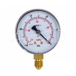 Vakuumo matuoklis-W63 R -1-0 baro sriegis1/4" 752 melžimo aparatas - D-379/63