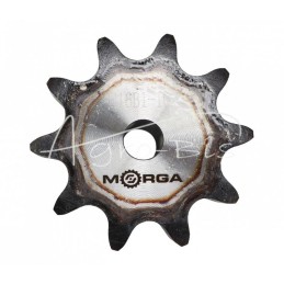 Grūdinto grandinės žvaigriovelis su flanšu, stebule 16B-1 Z-10 išorinis skersmuo - 93,8 mm MORGA - S16B110M