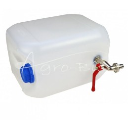 Vertikalus 10 l plastikinis vandens bakelis su metaliniu čiaupu - KW10L