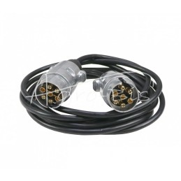 Priekabos prijungimo kabelis 7x0,75 3,5 m, du kištukai - 7x0,75x3,5