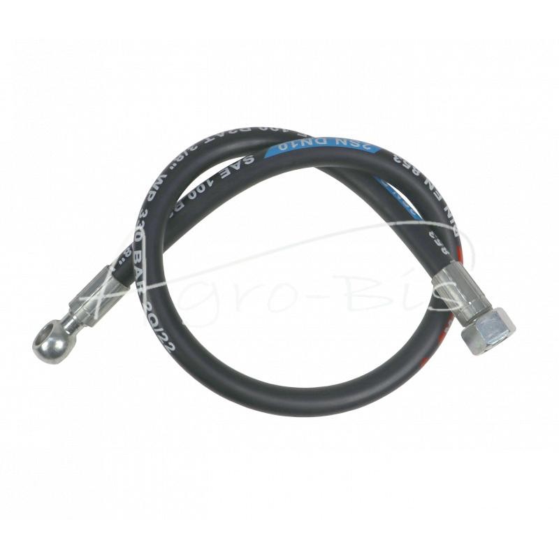 Hidraulinė žarna DN10 350bar vidinis sriegis M22x1.5 tiesus / kilpa RNM P01 DN10 3/8" L-850mm DN10-2SN PZL HYDRAL - AO-10-850/2S