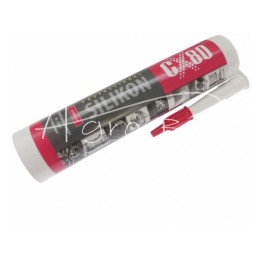 Aukštos temperatūros silikoninis kasetė, 310 ml, nuo -65°C iki +260°C, raudona CX-80 - 300C