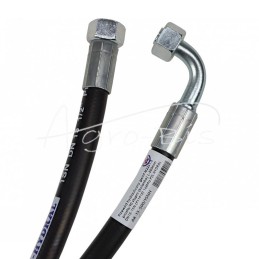 Hidraulinės žarnos sriegis M22x1.5 tiesus - alkūninis L-500mm DN12-1SN 16MPa PZL HYDRAL - AK-13-500/1SNH