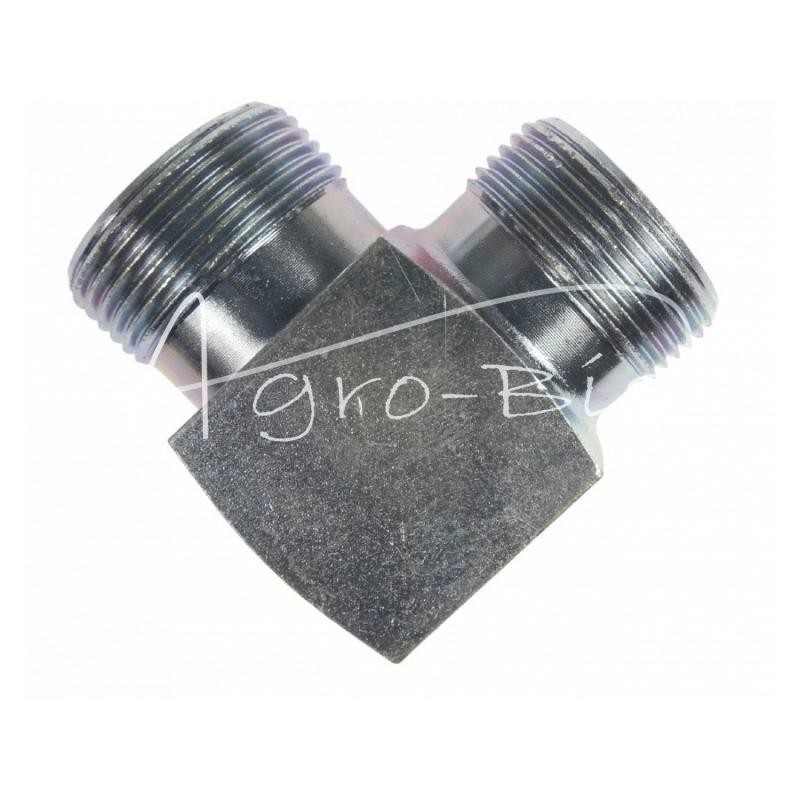 Jungtis - hidraulinė jungtis - alkūnė 90 BB M27x1.5 18L - HS281