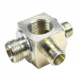 Jungtis - hidraulinė jungtis - trišakis M14 - M14 - M18 - HS19