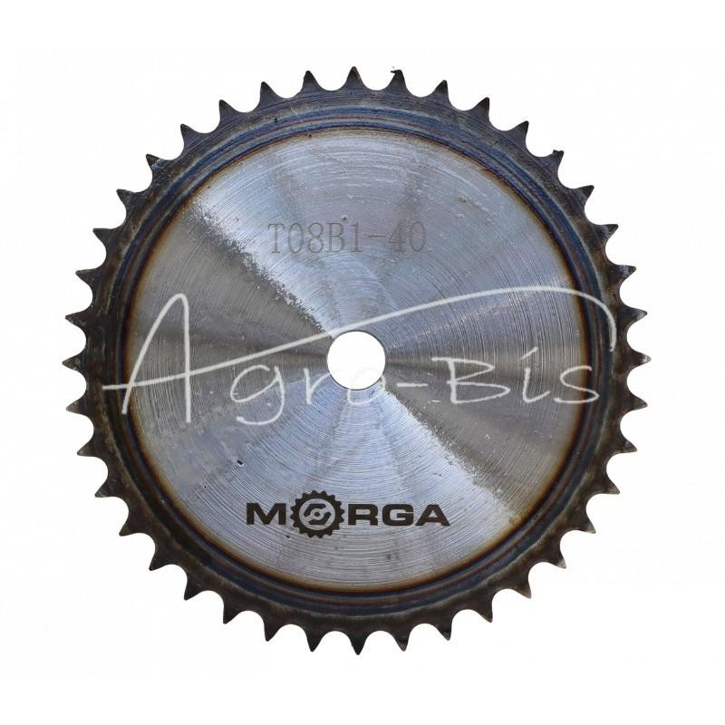 Grūdinto grandinės žvaigrinio disko 08B-1 Z-40 išorinis skersmuo 166,7 mm MORGA - T08B140M