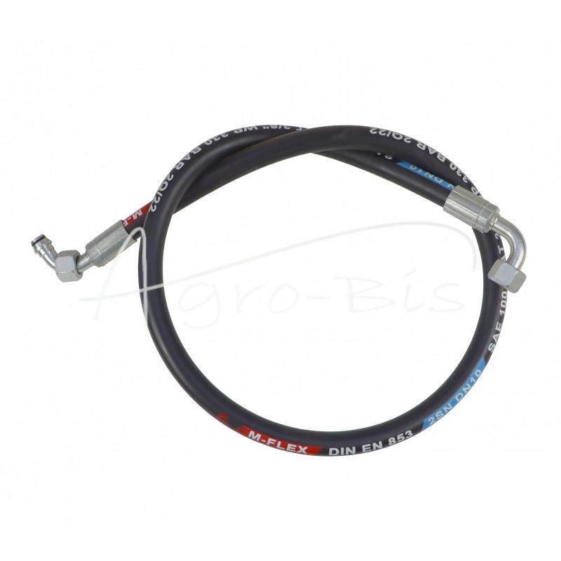 Hidraulinė žarna DN10 330bar alkūnė DKOL 90 DN10 M18X1.5 12L / alkūnė DKOL 90 DN10 M18X1.5 12L, L-1100mm DN10-2SN PZL-HYDRAL - K