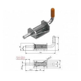 Šoninis kablys 600 kg - ZB-08