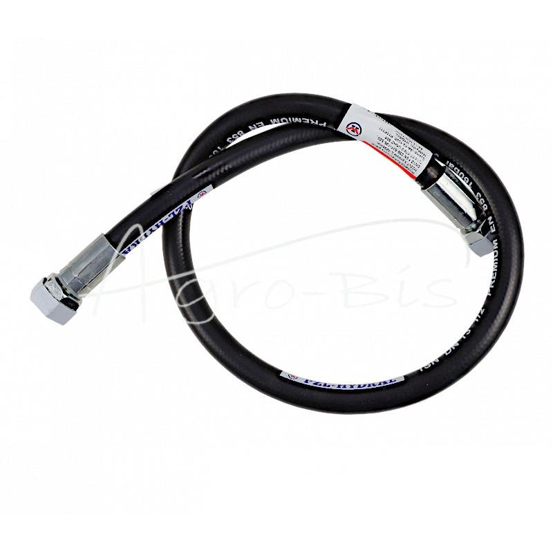 Hidraulinės žarnos sriegis M22x1,5 tiesus L-1000mm DN12-1SN 336-631-105-520, 7214/07-074/0 UNHZ 500 Cyklop - AA-13-1000/1SNH