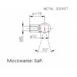 John Deere 24800 galinio lango teleskopinė dujinė spyruoklė-amortizatorius - K303743