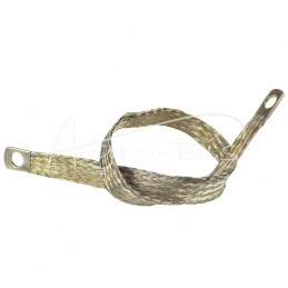 Įžeminimo vielos tinklas FI-10mm ilgio 500mm vario pynimas universalus nikeliuotas aukščiausios kokybės ELMOT - PM500PEL