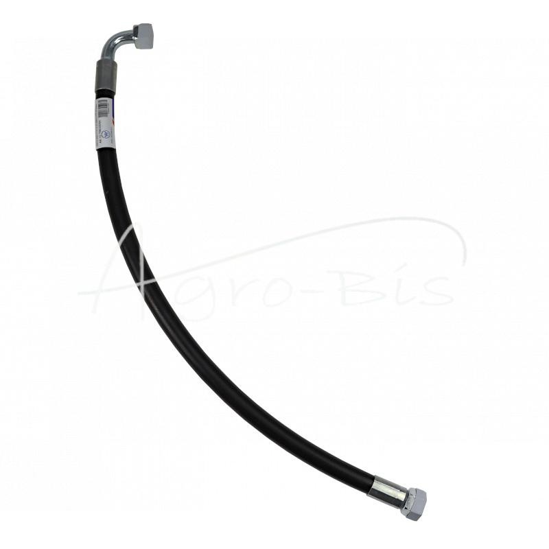 Hidraulinė žarna 275 barų sriegis M22x1.5 tiesi - alkūnė L-700mm DN12-2SN 27.5MPa PZL HYDRAL - AK-13-700/2SNH